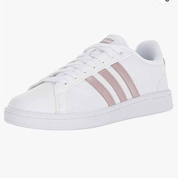 adidas Shoes Adidas Womens Cloudfoam Advantage White Metallic